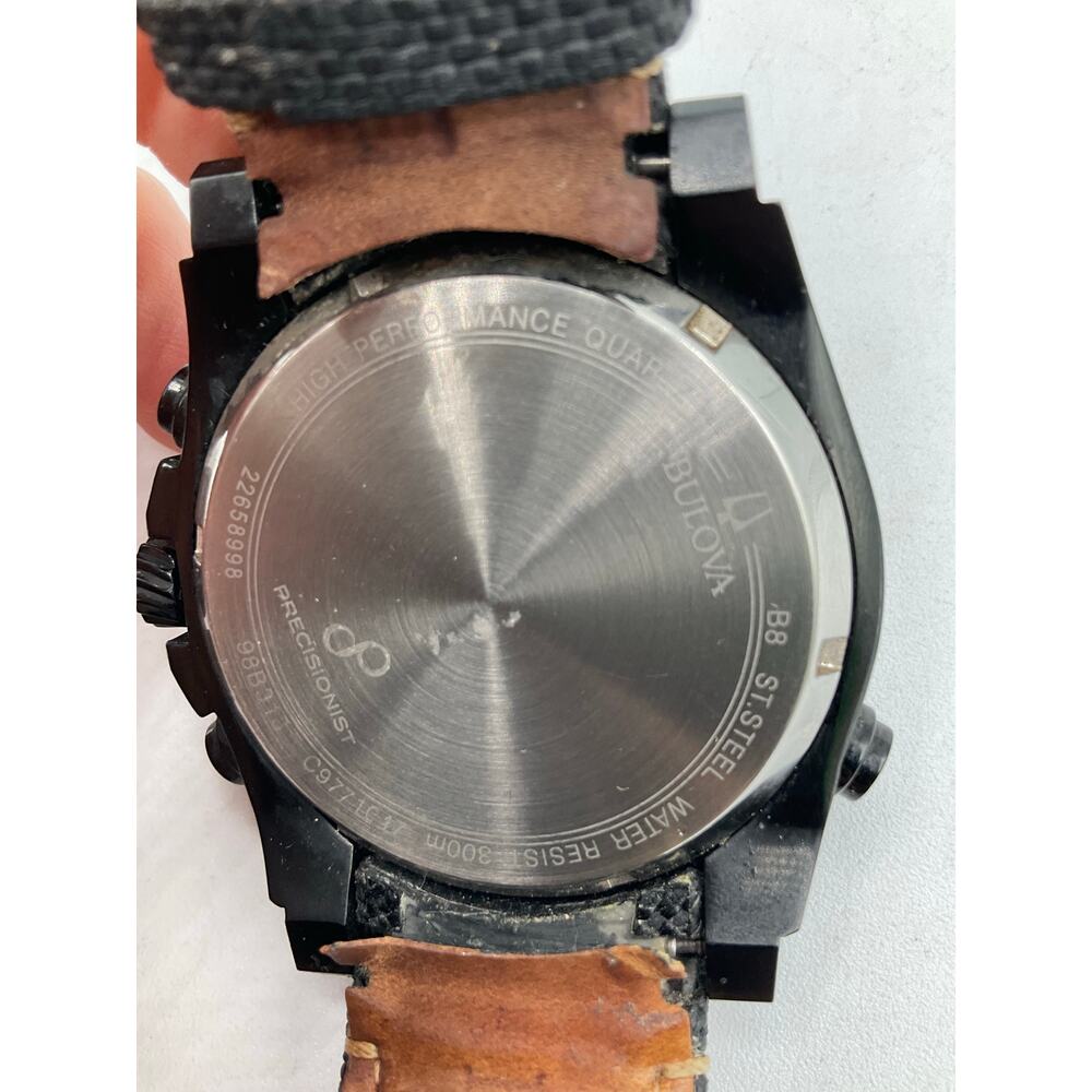 Bulova Precisionist Men's Watch C9771047, Black-about 49mm - Picture 9 of 10